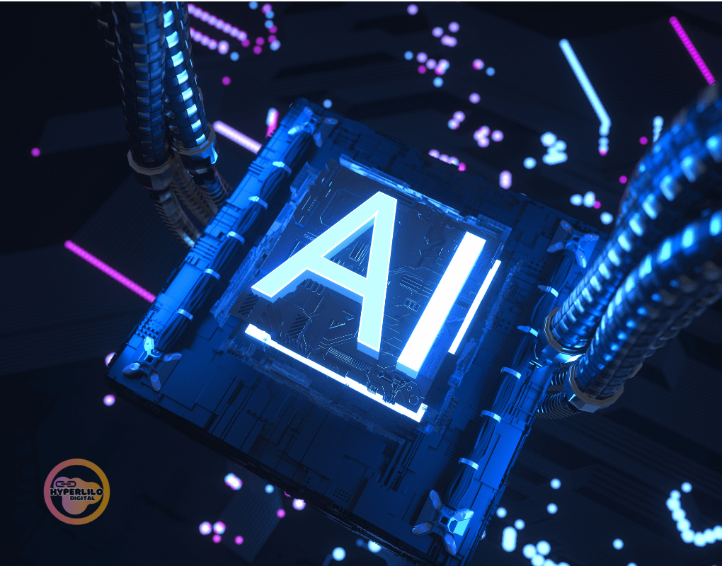 AI Chip with technology background